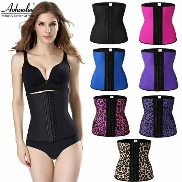 LATEX WAIST CINCHER SPORT WAIST TRAINER - Picture 2 of 6